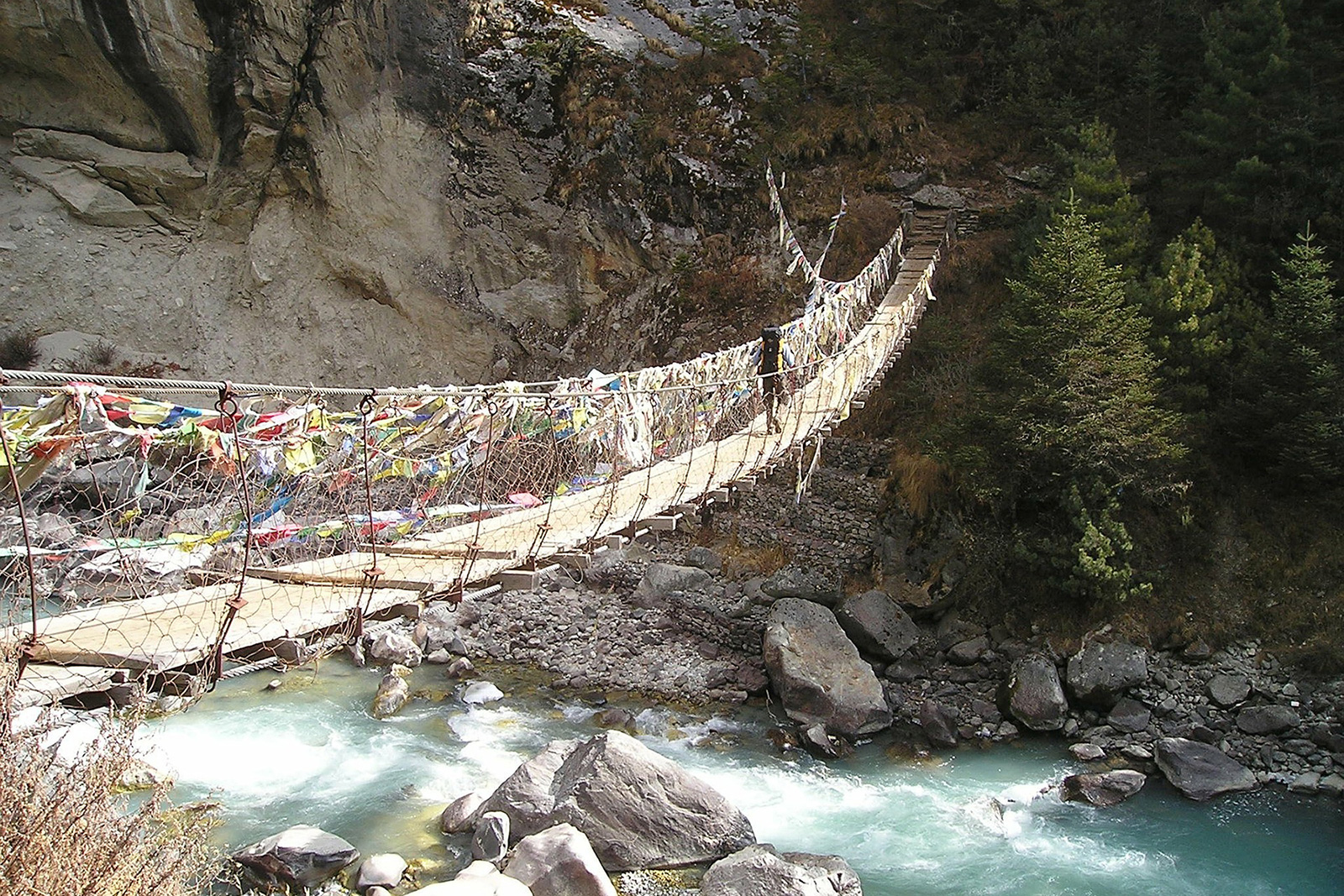 A panoramic Himalayan mountain range