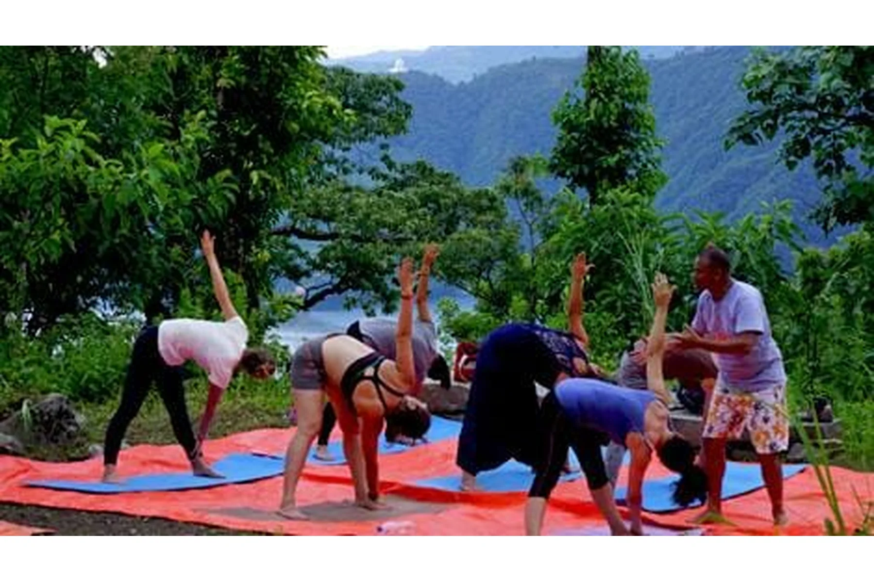 yoga in nepal trikonasana